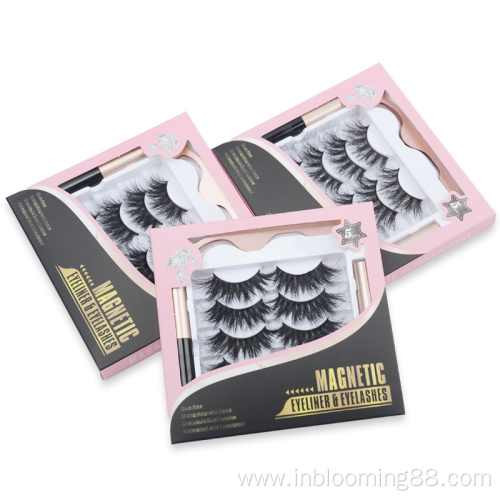 Wholesale Full Strip Lashes Magnetic Fake Fluffy Eyelashes